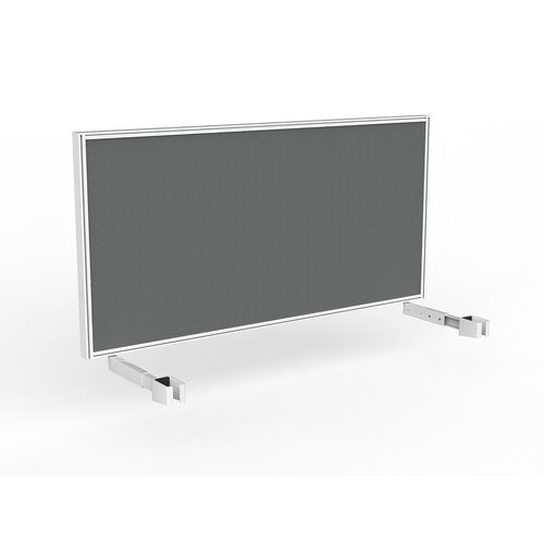 Studio Screen For Single Sided Desk 1600 Grey In White