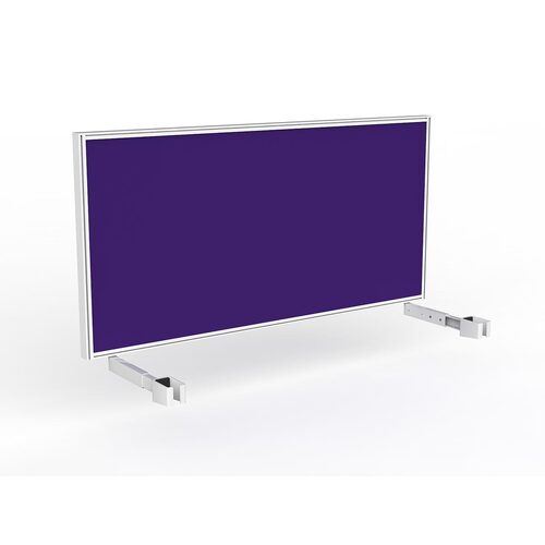 Studio Screen For Single Sided Desk 1600 Plum In White