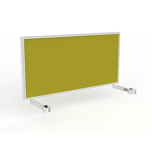 Studio Screen For Single Sided Desk 1600 Yellow In White