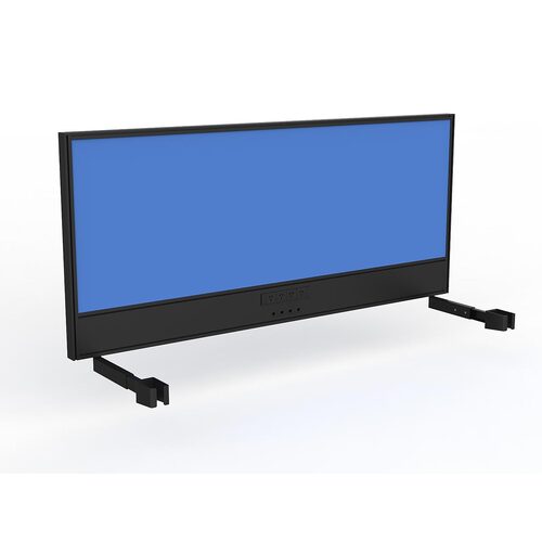 Studio Screen For Single Sided Desk Power/data 1800 Baby Blue In Black