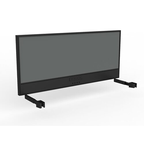Studio Screen For Single Sided Desk Power/data 1800 Grey In Black