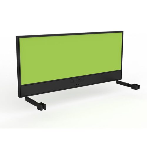Studio Screen For Single Sided Desk Power/data 1800 Lime Green In Black