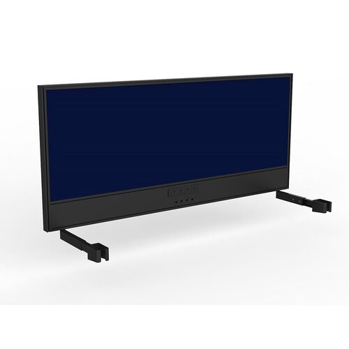 Studio Screen For Single Sided Desk Power/data 1800 Navy In Black