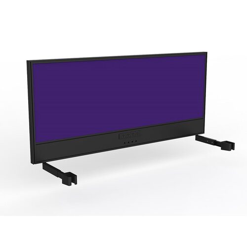 Studio Screen For Single Sided Desk Power/data 1800 Plum In Black