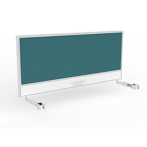 Studio Screen For Single Sided Desk Power/data 1800 Blue In White