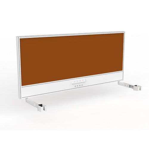 Studio Screen For Single Sided Desk Power/data 1800 Orange In White