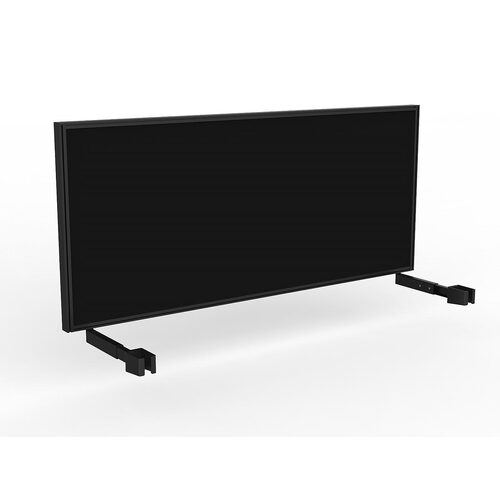 Studio Screen For Single Sided Desk 1800 Black In Black