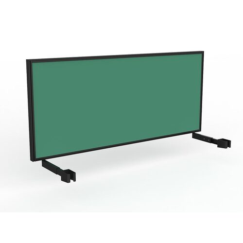 Studio Screen For Single Sided Desk 1800 Fern Green In Black