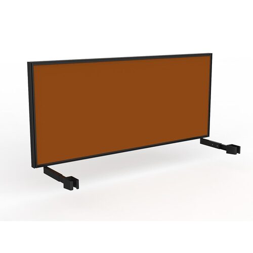Studio Screen For Single Sided Desk 1800 Orange In Black