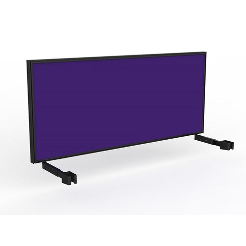 Studio Screen For Single Sided Desk 1800 Plum In Black