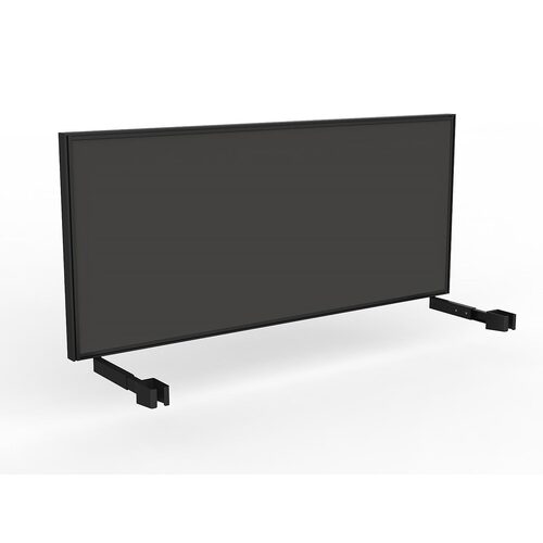 Studio Screen For Single Sided Desk 1800 Slate Grey In Black
