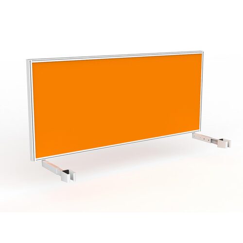 Studio Screen For Single Sided Desk 1800 Bright Orange In White