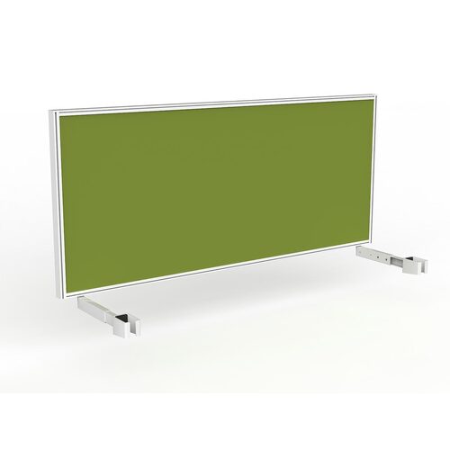 Studio Screen For Single Sided Desk 1800 Green In White