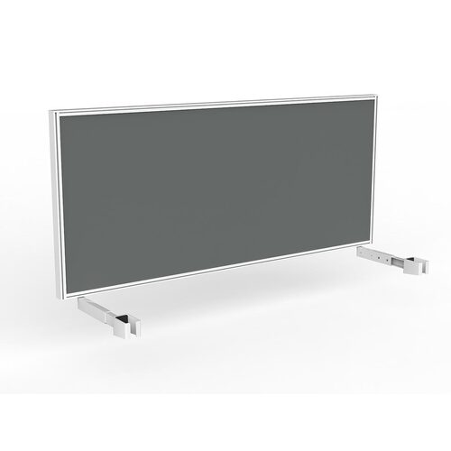 Studio Screen For Single Sided Desk 1800 Grey In White