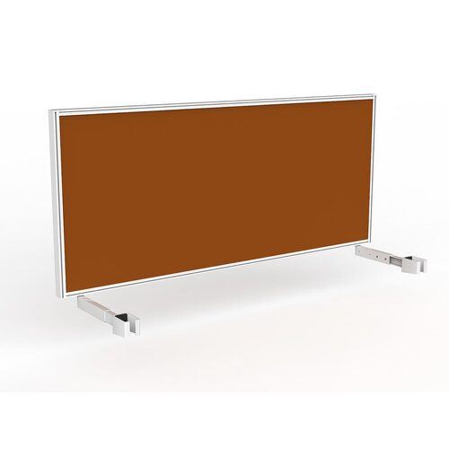 Studio Screen For Single Sided Desk 1800 Orange In White