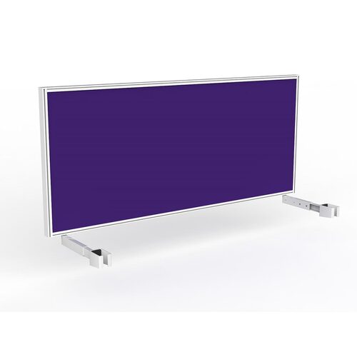 Studio Screen For Single Sided Desk 1800 Plum In White