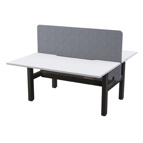Radius18 Screen For 1800mm Wide Agile Desks Salmon