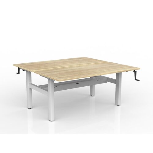 Agile Wind-Up B2B 2 X 1600 X 750 Cable Tray New Oak On White