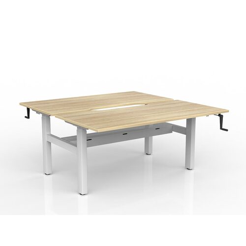 Agile Wind-Up B2B 2 X 1600 X 800 Cable Tray New Oak On White