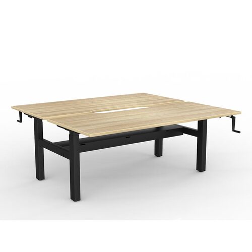 Agile Wind-Up B2B 2 X 1800 X 800 Cable Tray New Oak On Black