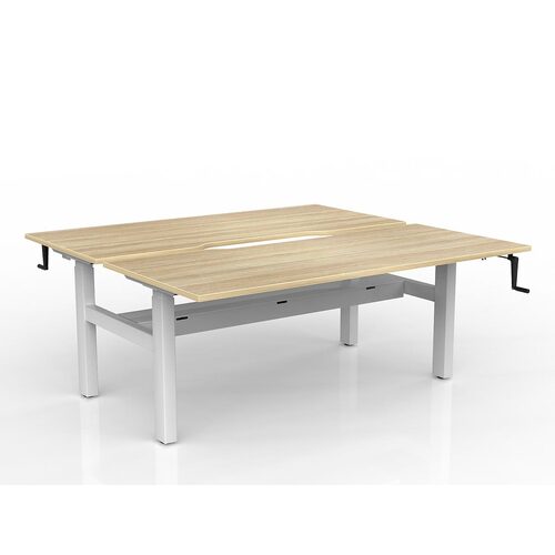 Agile Wind-Up B2B 2 X 1800 X 800 Cable Tray New Oak On White