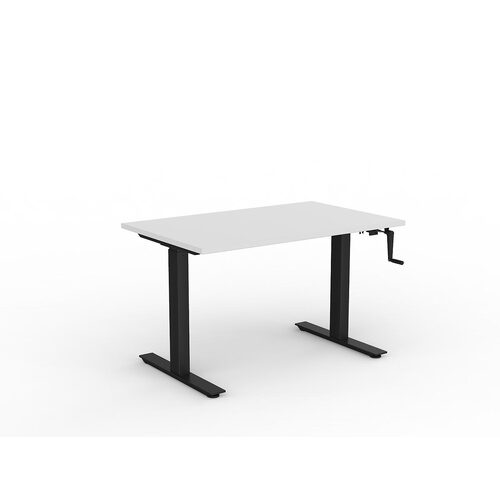 Agile Wind-Up Desk 1200 X 750 White Over Black