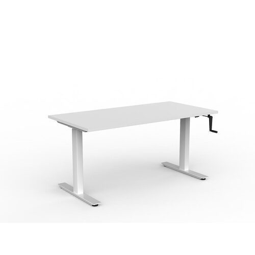 Agile Wind-Up Desk  1500 X 750 White Over White