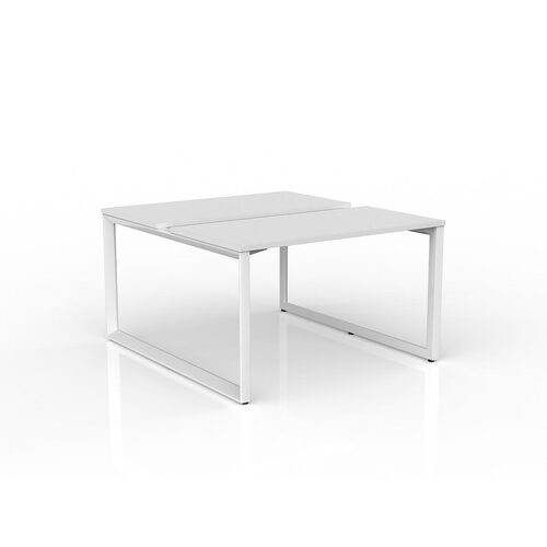 Anvil Loop B2B Desks 2 X 1200 X 600 White On White