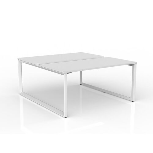 Anvil Loop B2B Desks 2 X 1500 X 750 White On White