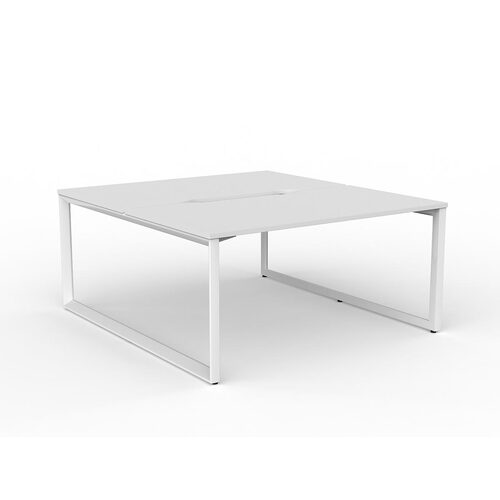 Anvil Loop B2B Desks 2 X 1500 X 800 White On White