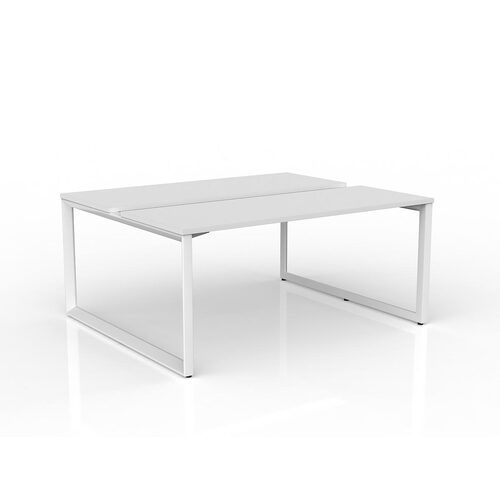 Anvil Loop B2B Desks 2 X 1600 X 600 White On White