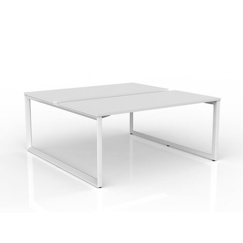 Anvil Loop B2B Desks 2 X 1600 X 750 White On White