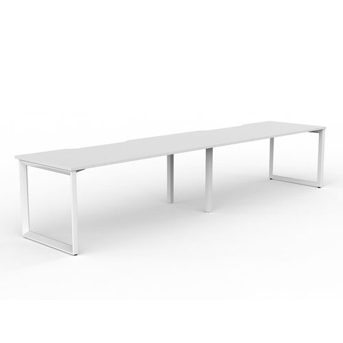 Anvil Loop Side By Side Desks 2 X 1800 X 800 White On White