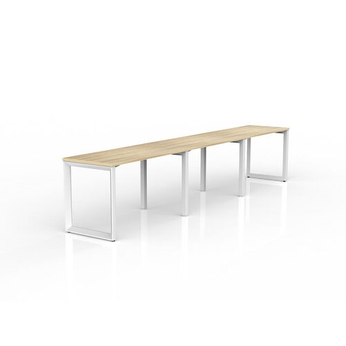 Anvil Loop Side By Side Desks 3 X 1200 X 600 New Oak On White