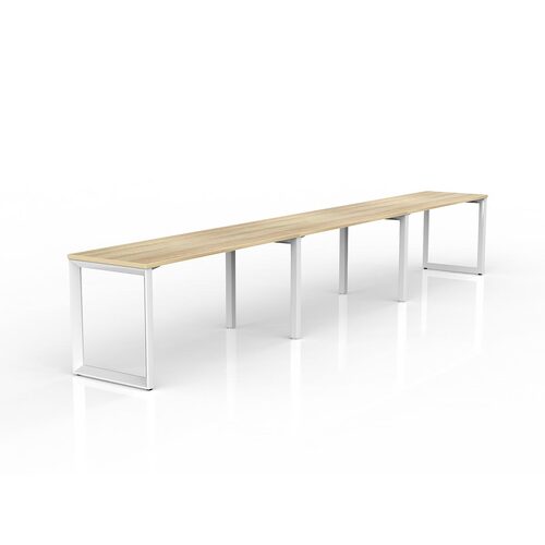 Anvil Loop Side By Side Desks 3 X 1500 X 600 New Oak On White