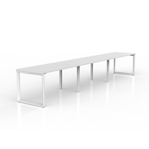 Anvil Loop Side By Side Desks 3 X 1500 X 750 White On White