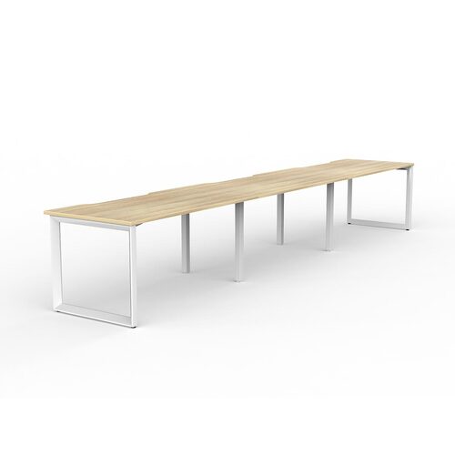 Anvil Loop Side By Side Desks 3 X 1500 X 800 New Oak On White