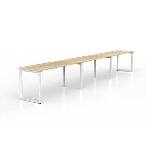 Anvil Loop Side By Side Desks 3 X 1600 X 600 New Oak On White
