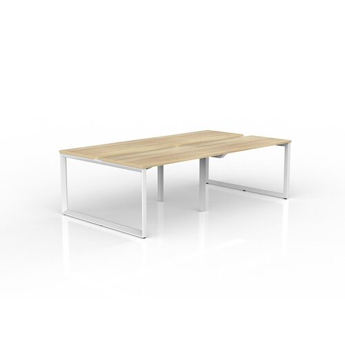 Anvil Loop B2B Desks 4 X 1200 X 600 New Oak On White