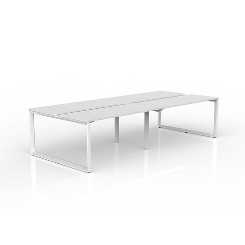 Anvil Loop B2B Desks 4 X 1500 X 600 White On White