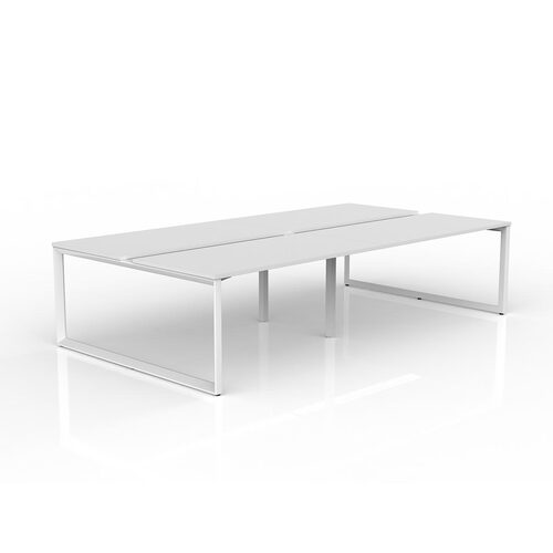Anvil Loop B2B Desks 4 X 1500 X 750 White On White