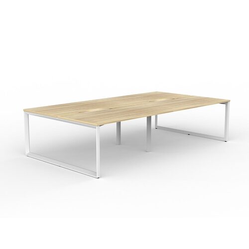 Anvil Loop B2B Desks 4 X 1500 X 800 New Oak On White