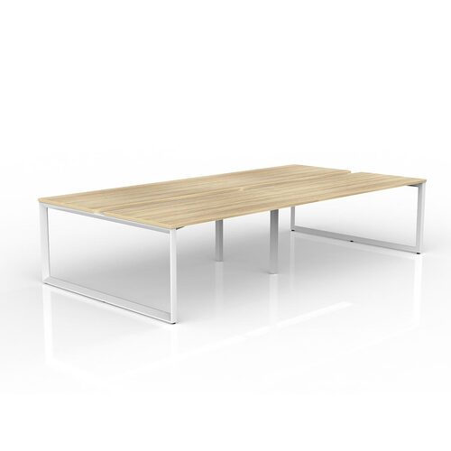 Anvil Loop B2B Desks 4 X 1600 X 750 New Oak On White