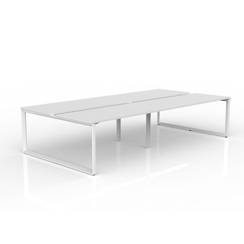 Anvil Loop B2B Desks 4 X 1600 X 750 White On White