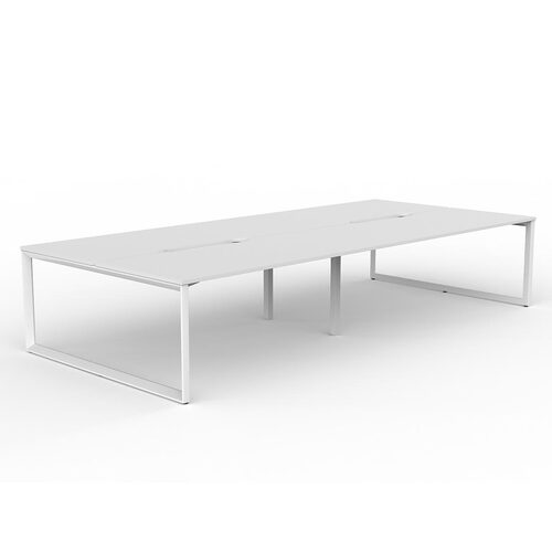 Anvil Loop B2B Desks 4 X 1800 X 800 White On White