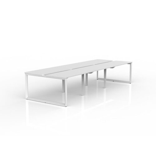 Anvil Loop B2B Desks 6 X 1200 X 600 White On White