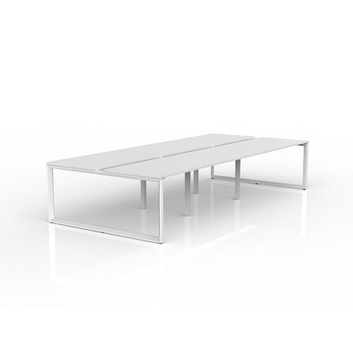 Anvil Loop B2B Desks 6 X 1200 X 750 White On White