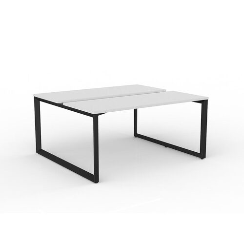 Anvil Loop B2B Desks 2 X 1500 X 600 White On Black