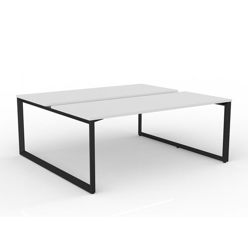 Anvil Loop B2B Desks 2 X 1800 X 750 White On Black
