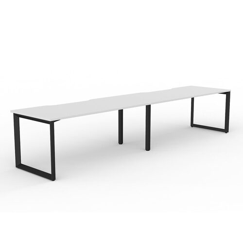 Anvil Loop Side By Side Desks 2 X 1800 X 800 White On Black
